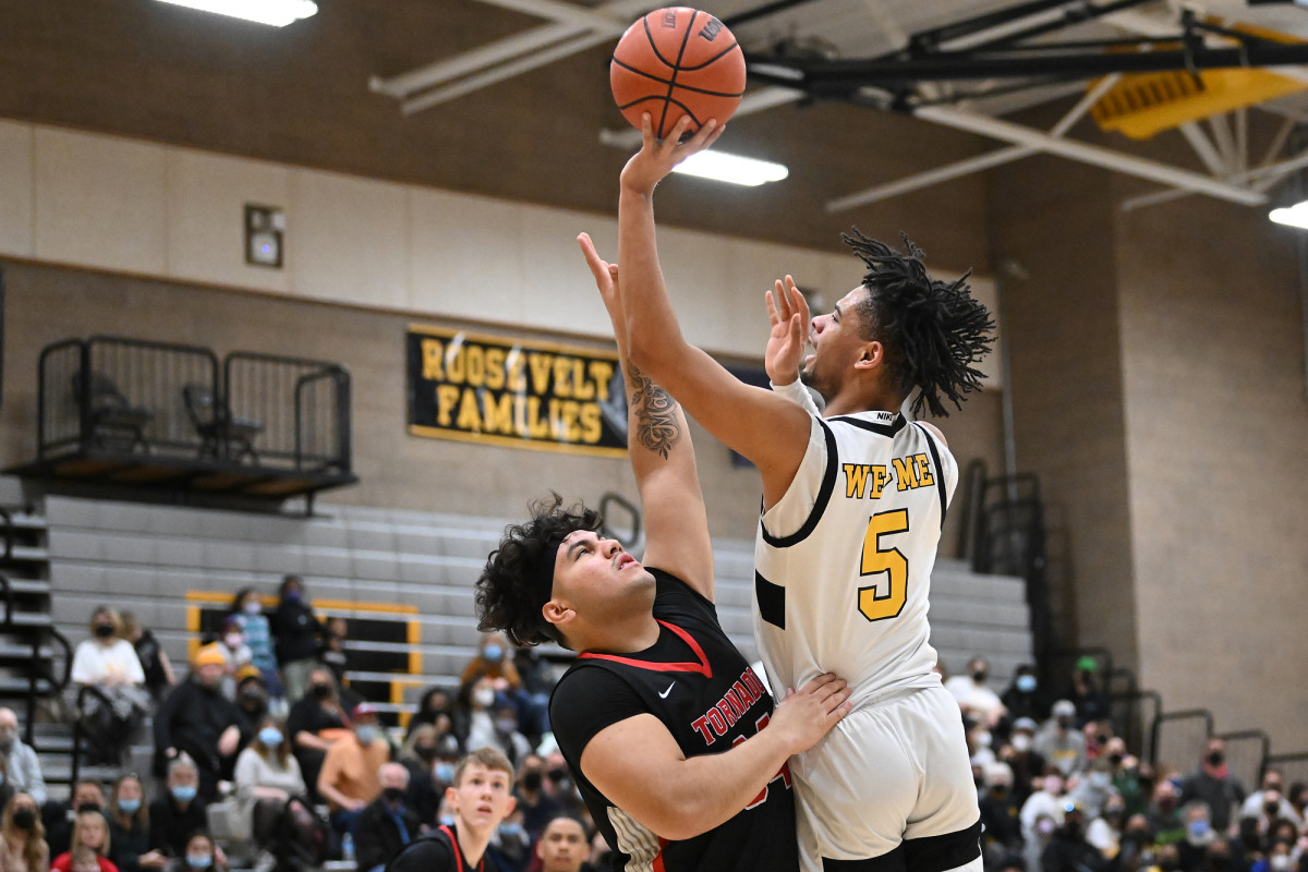 Roosevelt North Medford boys basketball Leon Neuschwander 22